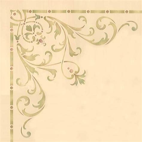 These corner design stencils are a beautiful addition to classic ceiling stencils and furniture stencils, as they highlight and frame edges and small architectural details. Ceiling Stencils | Hampton Corner Ceiling Stencil | Royal ...