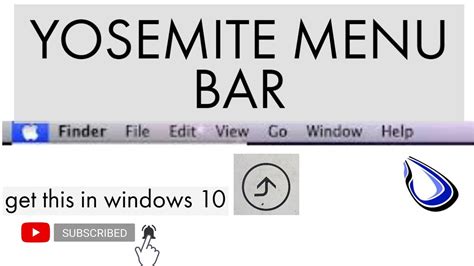 How To Add The Macos Taskbar In Windows Yosemite Menu Bar Youtube