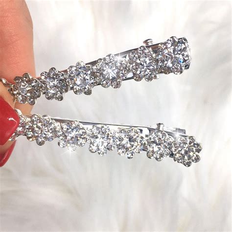 Lemonade Pair Of Crystal Daisy Hair Clips Shop Accessories From