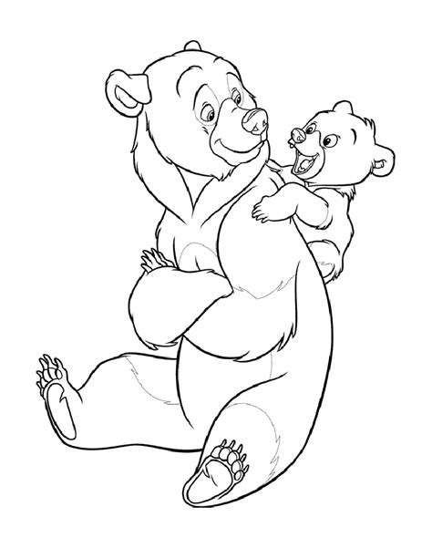 Also look at our large collection of disney coloring pages for preschool, kindergarten and grade school children. Brother bear to color for kids - Brother Bear Kids ...