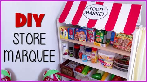 Diy Kids Play Grocery Store Marquee Playhouse Food Market