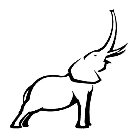 'through children's eyes' portal is a virtual gallery of creativity. Free Simple Elephant Outline, Download Free Clip Art, Free ...