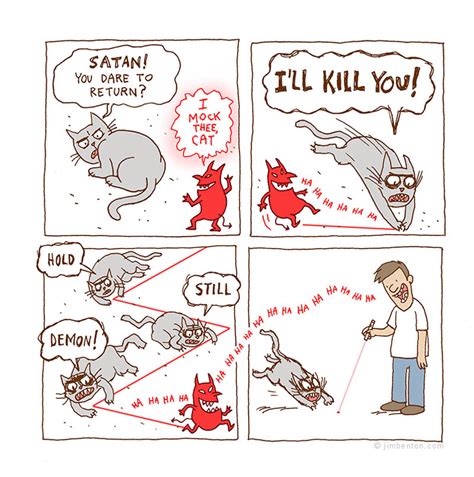 Laser Pointer Cat Comic Strip Twistedsifter