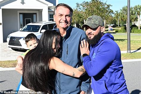 Brazils Former President Jair Bolsonaro Greets Supporters In Florida