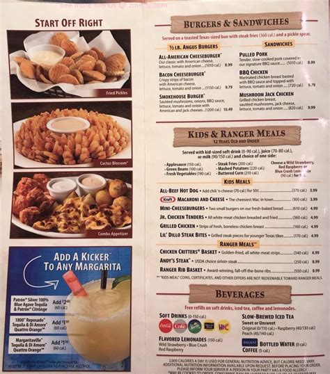 Online Menu Of Texas Roadhouse Restaurant Mount Pleasant Michigan