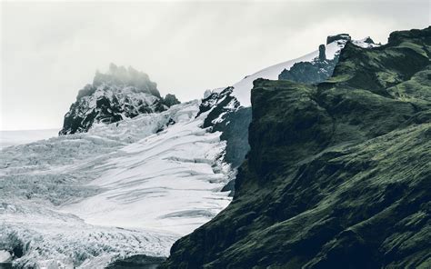 Download Wallpaper 3840x2400 Glacier Mountains Snow Ice Landscape