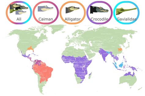 Crocodile Habitat Map Images And Photos Finder