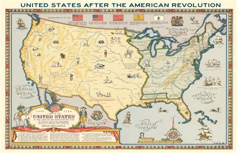 Us Map After The American Revolution