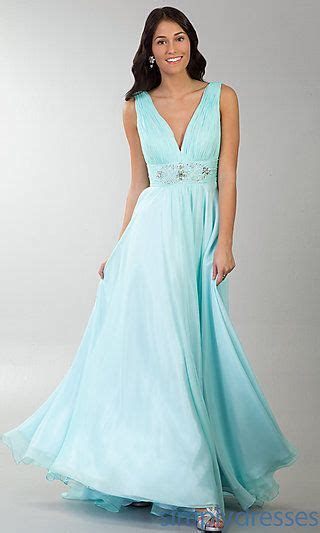 Long Deep V Neck Evening Dress By Dave And Johnny 7425 At Simplydresses
