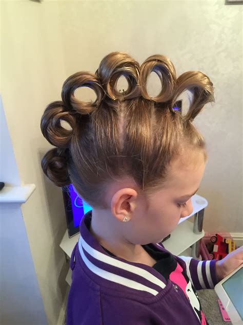 We have thousands of crazy hair ideas for kids for anyone to pick. Rolling Mohawk for crazy hair day | Wacky hair, Halloween ...