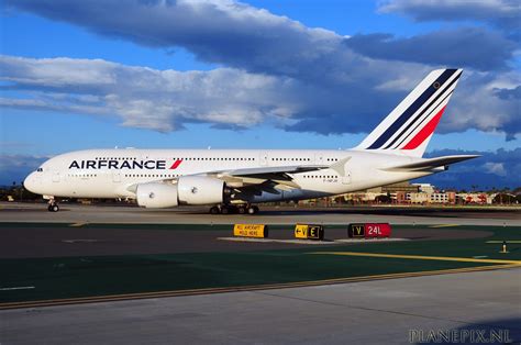Los Angeles Air France Airbus A380 Planepixnl