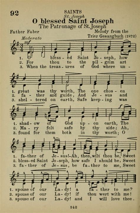 O blessed Saint Joseph, how [so] great was thy worth  Hymnary.org