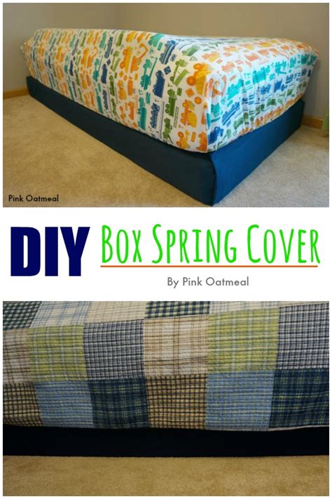 Diamond pique box spring cover. DIY Box Spring Cover | Pink Oatmeal