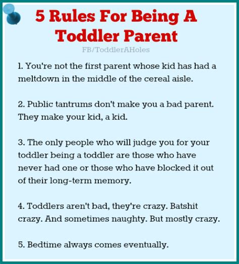 Five Rules For Being A Toddler Parent | Toddler quotes ...