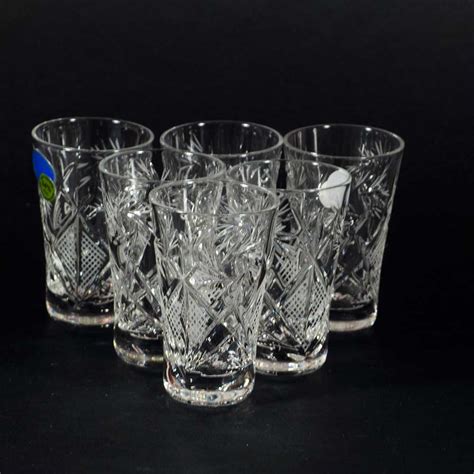 Crystal Shot Glass 35 Ml 6 Pieces Set Russian Glassware