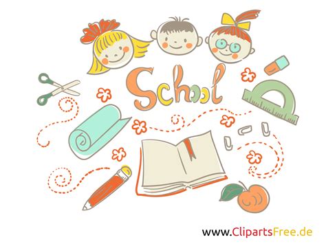 Free Clip Art School Bunt Und Lustig