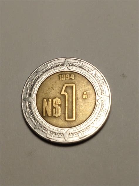 Moneda De 1 Nuevo Peso Méxicano N1 1994 Mercado Libre