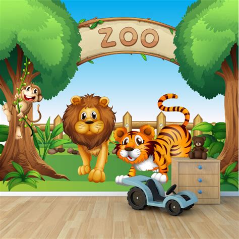 We did not find results for: Zoo animals cartoon childrens wallpaper mural design wm425 ...