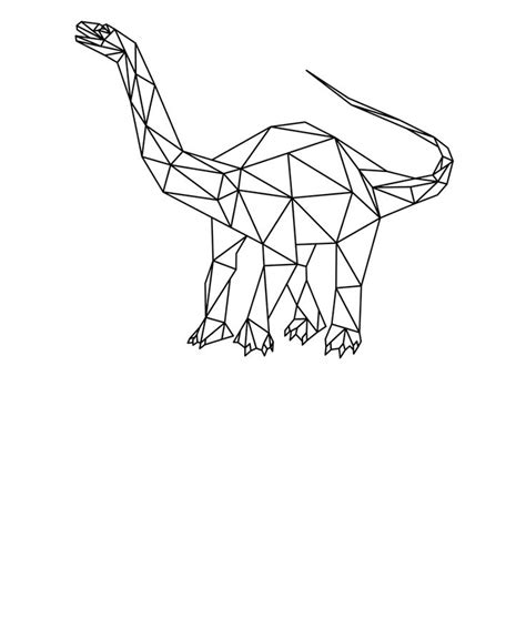 Prehistoric Geometric Dinosaur Art Print By Dimodesigns X Small In