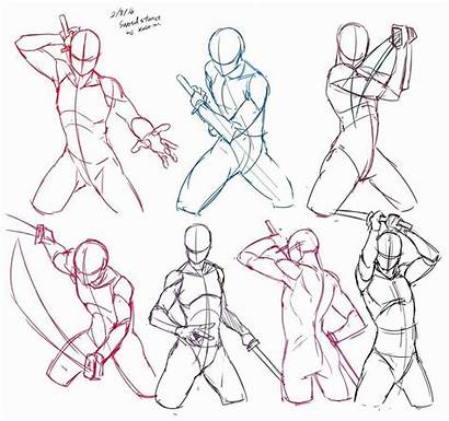 Poses Reference Drawing Action Anatomy Sketches Figure