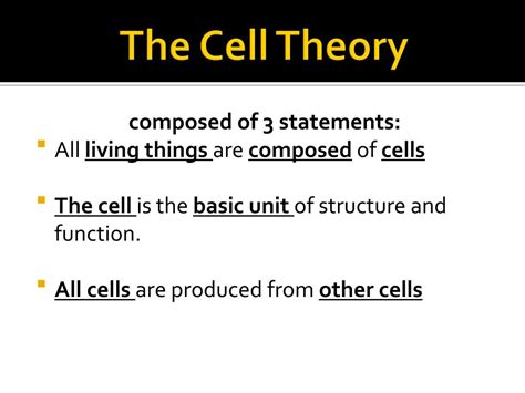 Ppt Cell Theory Notes Powerpoint Presentation Free Download Id3175657