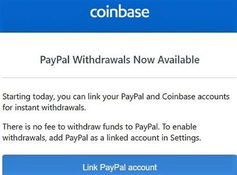 Once you've logged in, you can pay with a paypal account that's linked to a. US Coinbase Customers Can Make Instant, Free Crypto-To ...