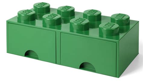 Lego Storage Box With Drawers Green 50 X 25 X 18 Cm Buy Now At