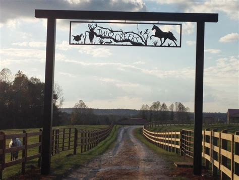 Small Ranch Sign Gate Entrance Pinterest House Names Names