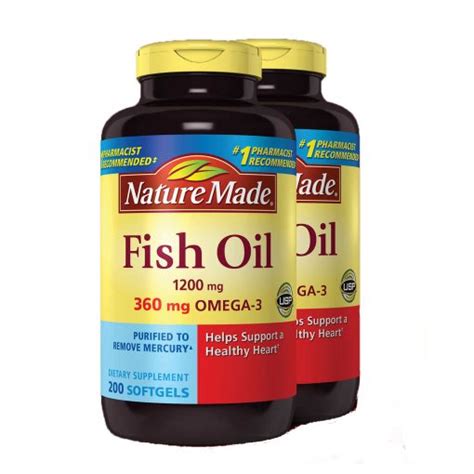 Nature Made Fish Oil 1200 Mg 400 Softgels Carlo Pacific