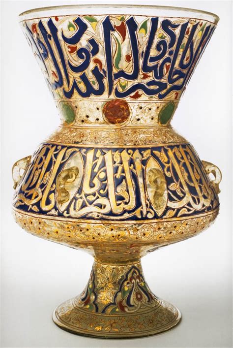 Bayt Al Fann On Twitter In Mamluk Egypt Enameled Glass Oil Lamps Were Used To Light The