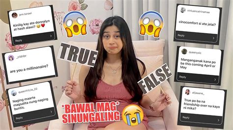 True Or False Sinagot Ang Mga Issues Zeinab Harake Youtube