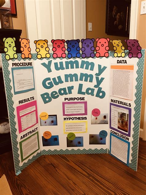 Gummy Bear Science Fair Lab Kids Science Fair Projects Elementary