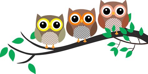 Clip Art Owl In Tree Png Clipart