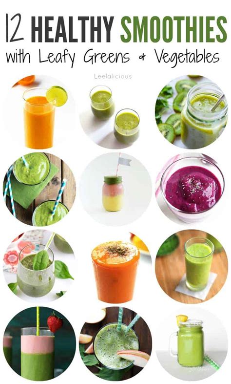 12 Healthy Smoothie Recipes with Leafy Greens or ...