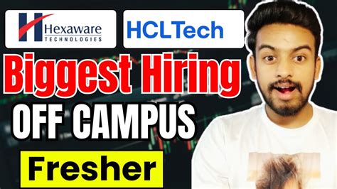 Hexaware Hcl Biggest Announced Off Campus Drive For Batch