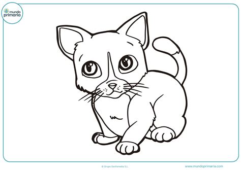 Dibujos de gatos para imprimir y colorear - Mundo Primaria