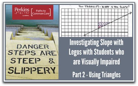 Investigating Slope with Legos - Part 2: Using Triangles | Perkins