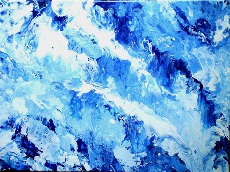 Deep Blue Sea Art Ocean Water Abstract Art Dark Blue Wall Etsy Blue