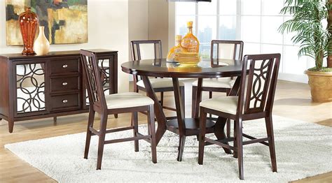 Find affordable dining room sets for your home that will complement the rest of your furniture. Cindy Crawford Home Highland Park Ebony 5 Pc Counter ...