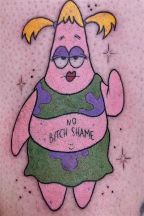 30 Amazing Patrick Star Tattoo Designs With Meanings And Ideas Body