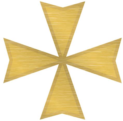 Gold Maltese Cross 1194203 Png