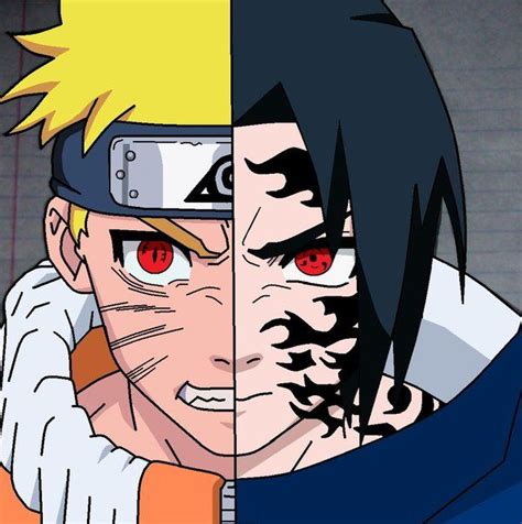 A Drawing Of Naruto And Sasuke Inspired By The Naruto Ultimate Ninja Storm Game Naruto