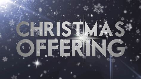 Announcing our Christmas Offering - Cornerstone Community Church