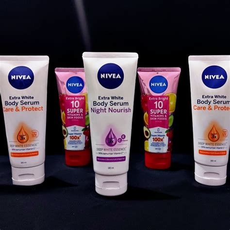 Jual Nivea Body Serum Care And Protect Night Nourish Dan Extra Bright