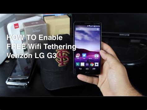 LG G3 How To Enable Native Wifi Tethering - YouTube