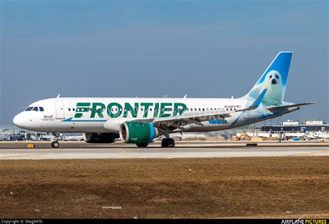 N338fr Frontier Airlines Airbus A320 Neo At Chicago O Hare Intl