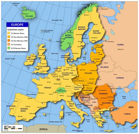Information And Thrill Europe Maps