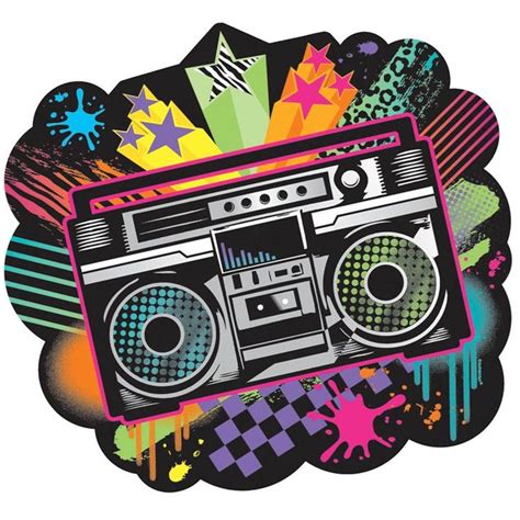Retro Boombox Cutout 80s Party Decorations 80s Theme Party 80s Theme