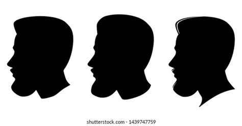 Vector Silhouettes Baby Profile On White Stock Vector Royalty Free