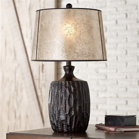 Kelly Rustic Farmhouse Table Lamp With Mica Shade 32y49 Lamps Plus